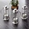 Çelik Kulplu Cam French Press - 350 ml