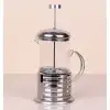 Çelik Kulplu Cam French Press - 350 ml
