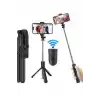 Cep Telefonu Tripod Standı Manyetik Selfie Sopa Bluetooth Uzaktan Kumandalı