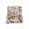Çiçek Desenli Baff Boyunluk