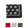 Çiçek Desenli Keten Bandana 50*50