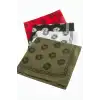 Çiçek Desenli Keten Bandana 50*50