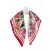 Çiçek Desenli Zr Saten Fular 50*50 cm