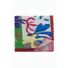 Çiçek Desenli Zr Şifon Fular 50*50 cm
