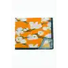Çiçek Desenli Zr Şifon Fular 50*50 cm