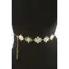 Çiçek Metal Zincir Kemer