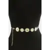 Çiçek Metal Zincir Kemer