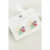 Çiçek Mineli Küpe