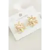 Çiçek Mineli Küpe