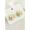 Çiçek Mineli Küpe