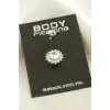 Çiçek Zirkon Taşlı Çelik Piercing 1 Adet
