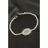 Çiçek Zirkon Taşlı Çocuk Bileklik 16 cm