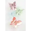 Çift Kanatlı Kelebek Renkli Mandal Toka 8 cm