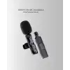 Çift Mikrofonlu Kablosuz Kayıt Seti iPhone Uyumlu Mini Mikrofon