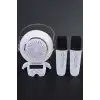Çift Mikrofonlu Karaoke Mikrofon Bluetooth Bağlantılı Dijital Göstergeli