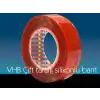 Çift Taraflı Akrilik Silikonize Bant 18 mm x 2 metre Kırmızı VHB (336336)