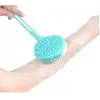 Çift Taraflı Silikon Uzun Saplı  Banyo Fırçası CM-331