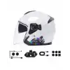 Çift Telefon Destekli Motosiklet Kask Bluetooth Kulaklık