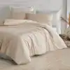 Clasy Borderline Çift Kişilik Ranforce Nevresim Takımı Olerin V1 Bej