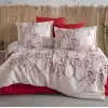 Clasy Ranforce Nevresim Takımı Çift Kişilik Navas V1 Kırmızı