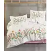 Clasy Ranforce Nevresim Takımı Çift Kişilik Roselin V1 Pembe