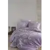 Clasy Tek Kişilik Saten Nevresim Takımı Pellini V2 Lila