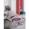 Clasy Tek Kişilik Yatak Örtüsü Garage