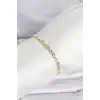 CM 14K Gold Renk Geometrik Model Kadın Bileklik