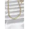 CM 14K Gold Renk Kalın Zincir Model 60 cm Kadın Kolye