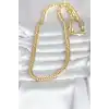 CM 14K Gold Renk Kalın Zincir Model 60 cm Kadın Kolye