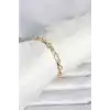 CM 14K Gold Renk Kalın Zincir Model Kadın Bileklik
