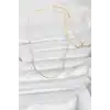 CM 14K Gold Renk Parçalı Topçuk Model 60 cm Kadın Kolye