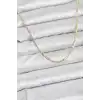 CM 14K Gold Renk Pirinç Lazer Model 60 cm Kadın Kolye