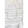 CM 14K Gold Renk Top Zincirli Model 60 cm Kadın Kolye