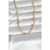 CM 14K Gold Renk Topçuk Model 60 cm Kadın Kolye