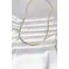 CM 14K Gold Renk Yassı Zincir Model 45 cm Kadın Kolye