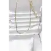 CM 14K Gold Renk Yassı Zincir Model 60 cm Kadın Kolye