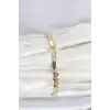 CM 14K Gold Renk Yassı Zincir Model Kadın Bileklik