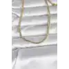 CM 14K Gold Renk Yılan Zincir Model 60 cm Kadın Kolye