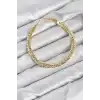 CM Başak Model Gold Renk Pirinç Kadın Bileklik