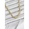 CM Burgu Model Gold Renk Pirinç 60 cm Kadın Kolye
