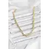 CM Burgu Model Gold Renk Pirinç 60 cm Kadın Kolye