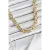 CM Kalın Burgu Model Gold Renk 60 cm Kadın Kolye