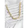 CM Kalın Burgu Model Gold Renk 60 cm Kadın Kolye