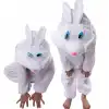 Çocuk Tavşan Kostümü Beyaz Renk 3-5 Yaş 100 cm