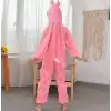Çocuk Tavşan Kostümü Pembe Renk 2-3 Yaş 80 cm