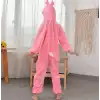 Çocuk Tavşan Kostümü Pembe Renk 4-5 Yaş