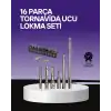 Çok Amaçlı 16lı Bits Uç Seti Dayanıklı Tornavida Adaptör