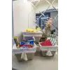 Çok Amaçlı Saklama Organizer Kutu Kare Keçe Sepet (mega) - 03419
