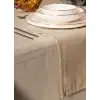 Cotton Box Antique Jasmine Bej Keten Masa Örtüsü